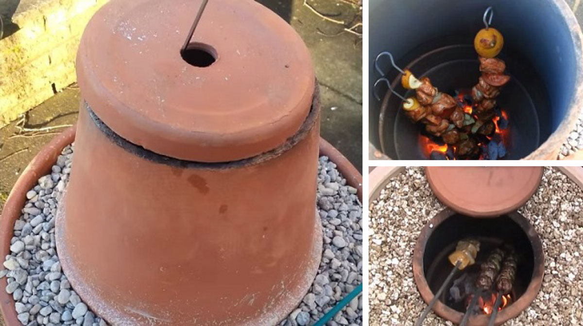 Confecciona un maravilloso horno tandoor para tu jardín, con la ayuda de  una maceta vieja | Upsocl