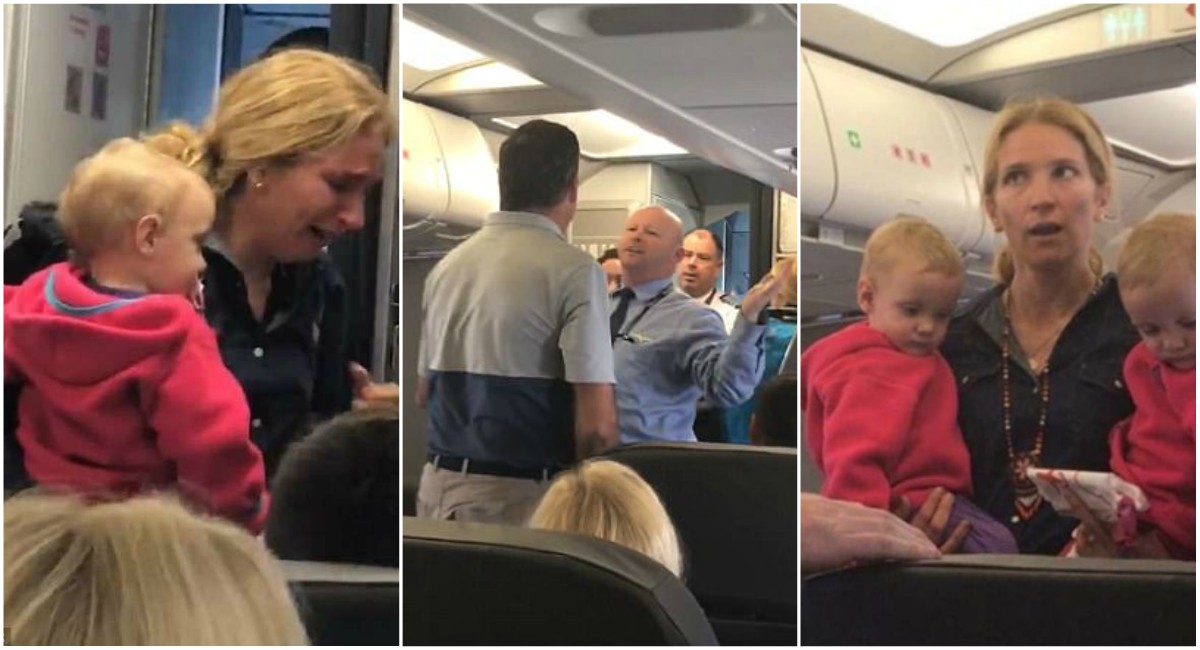 Mamá viajaba con sus gemelos en carriola. Un asistente de vuelo se la  arrebató y le golpeó la cabeza | Upsocl
