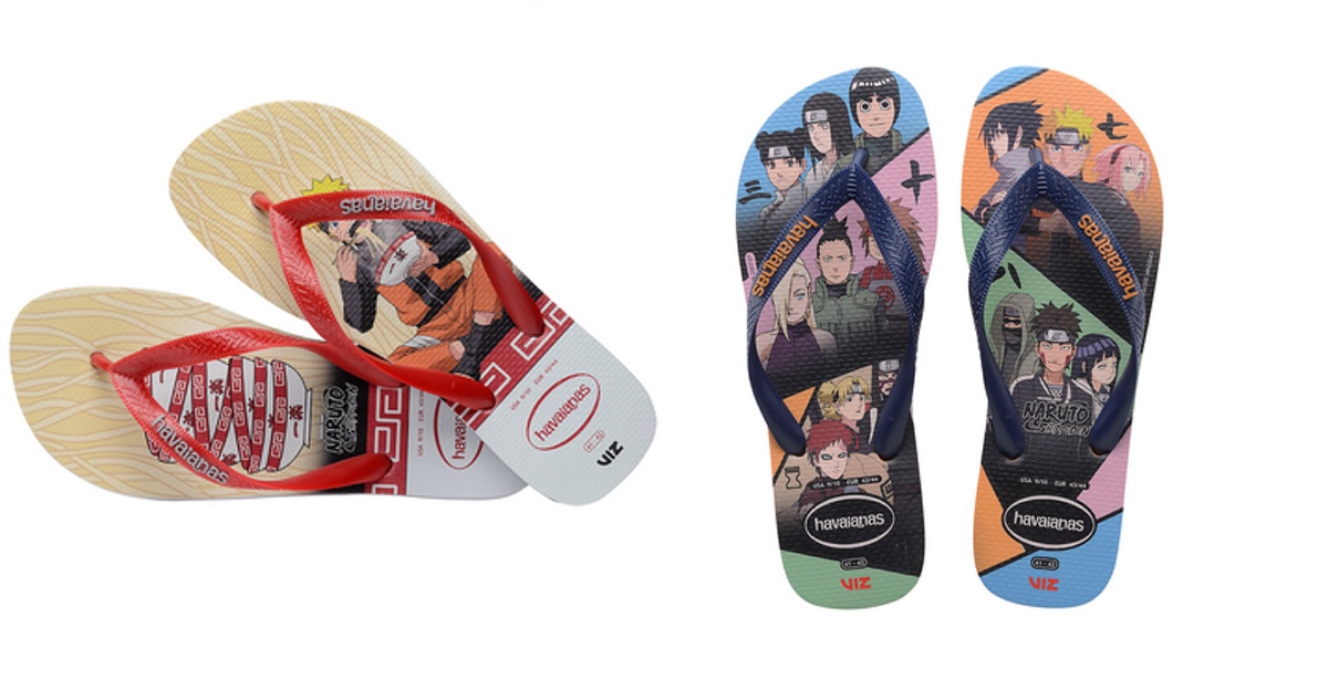 Sandalias de Naruto: La nueva colección de Havaianas. Para que que corras  como un verdadero ninja | Upsocl