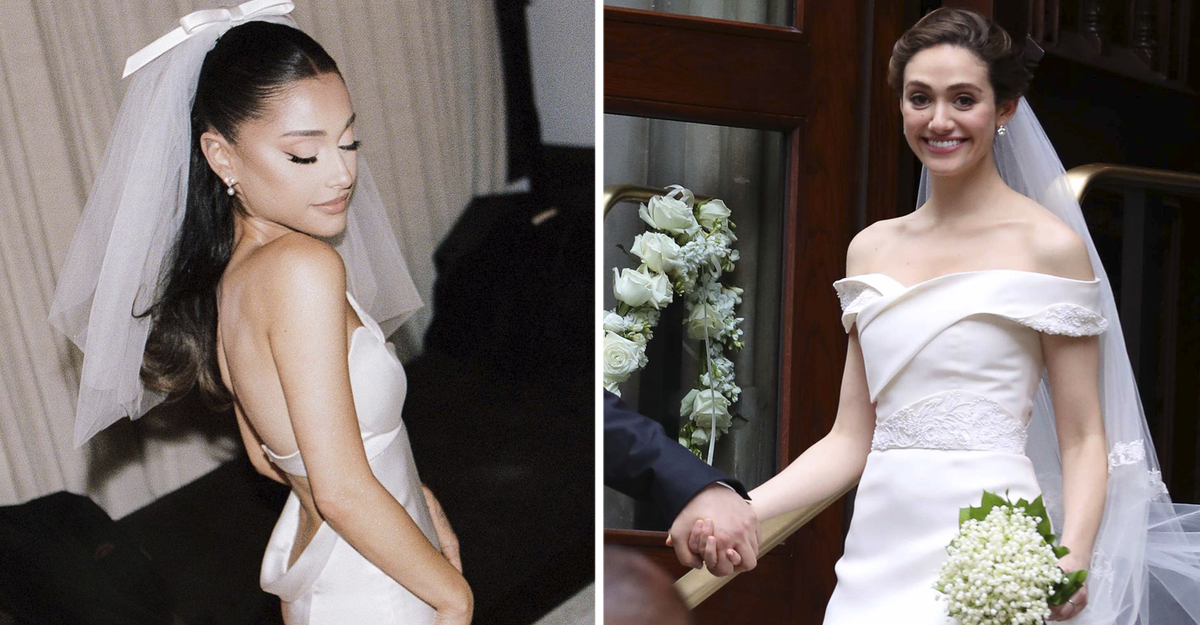 13 celebs que desbordaron elegancia con un sencillo vestido de novia. El de Hilary  Duff era único | Upsocl