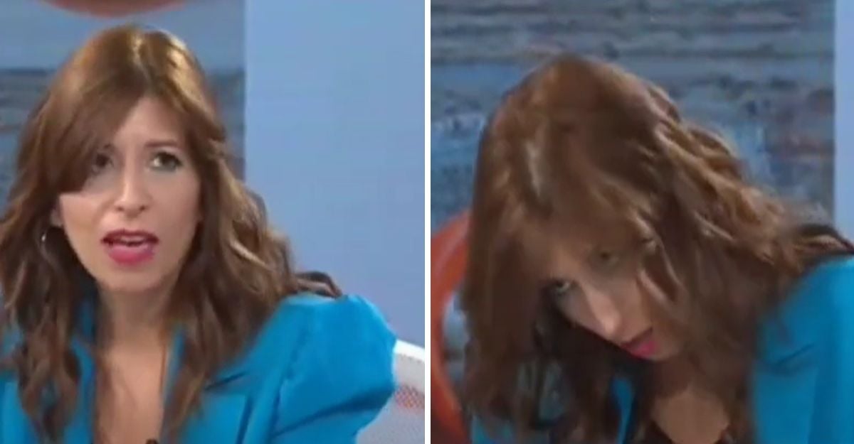 Nutricionista Teresa Cóccaro desmayándose en vivo mientras hablaba del azúcar.