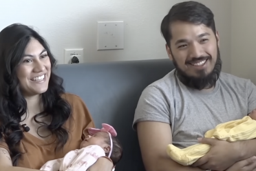 Adriana Luna y sus cuatrillizas idénticas nacidas en Texas a pesar del uso de DIU.